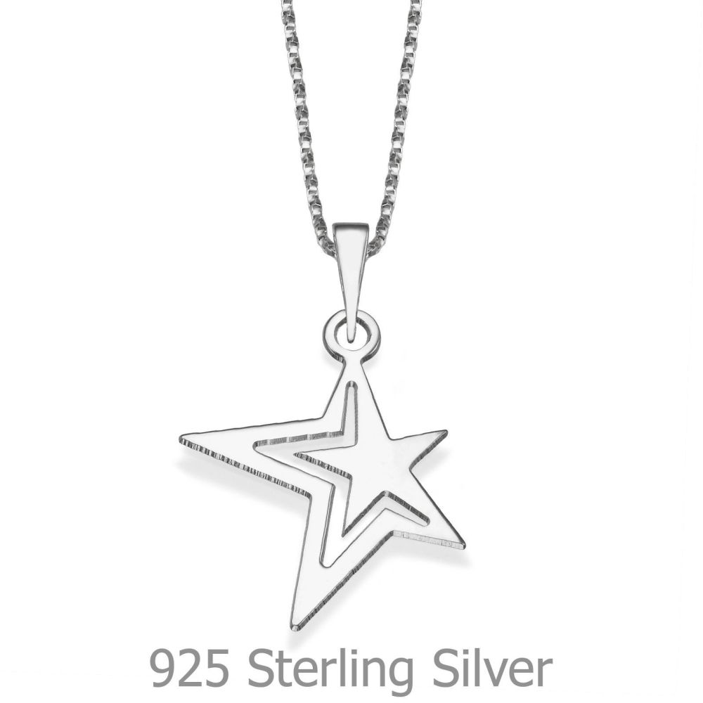 Girl's Jewelry | Pendant and Necklace in 925 Sterling Silver - Northern Star