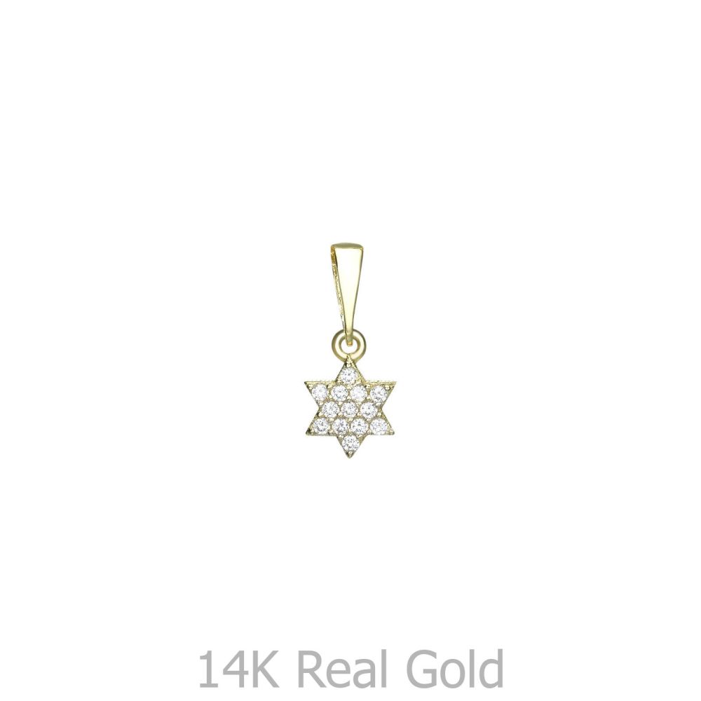 Women’s Gold Jewelry | Gold Pendant - Star of David (Shalom)