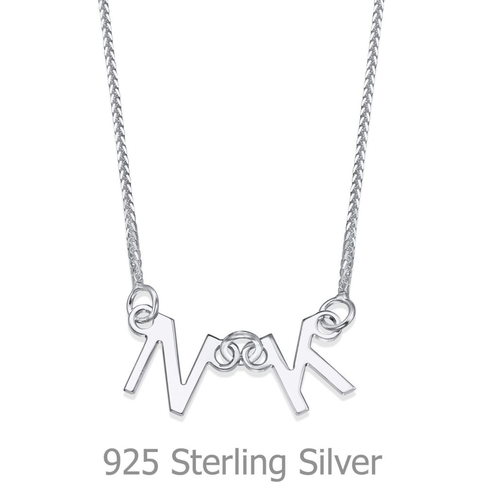 Personalized Necklaces | 925 Sterling Silver Necklace - Two Initials