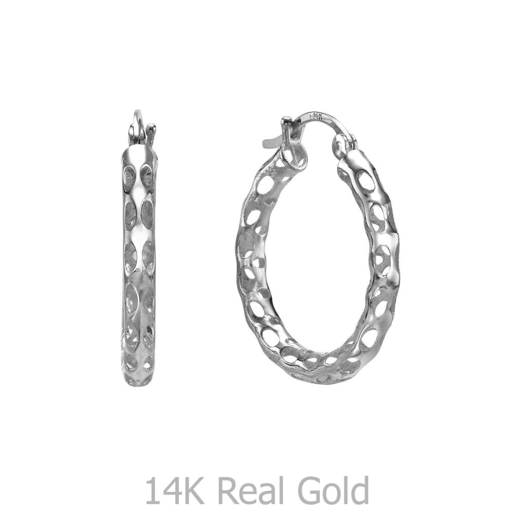 Women’s Gold Jewelry | 14K White Gold Women's Earrings -