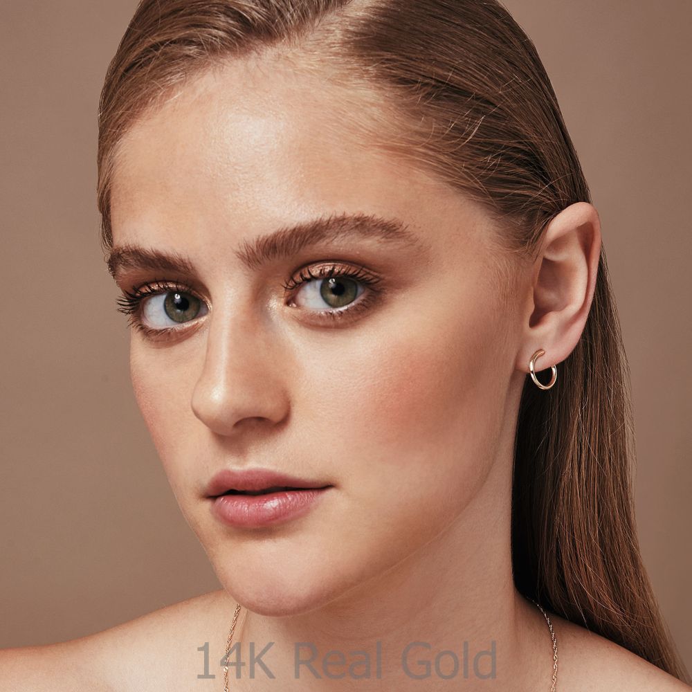 Women’s Gold Jewelry | 14K White Gold Women's Earrings - Sunrise