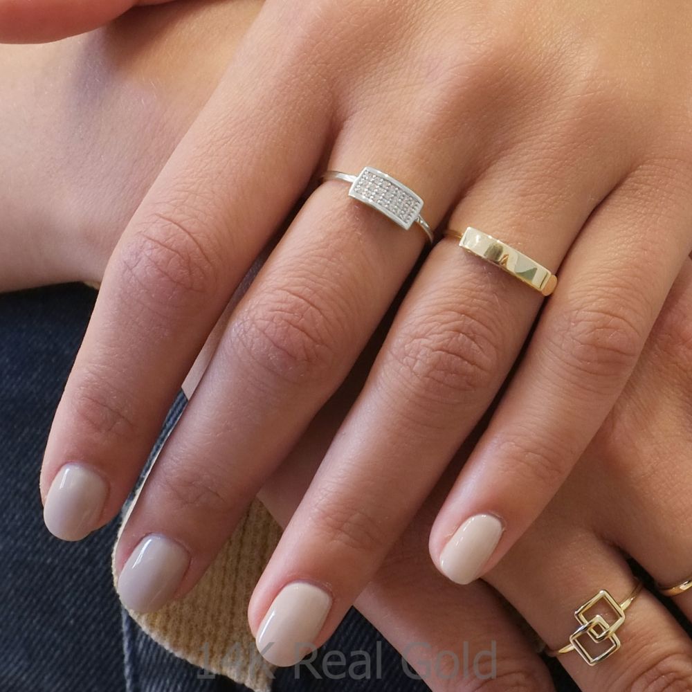 Women’s Gold Jewelry | 14K White Gold Rings - Merlin