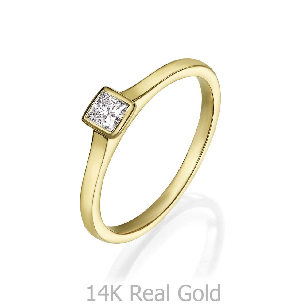 Diamond Jewelry | 14K Yellow Gold Diamond Ring - Kaya 
