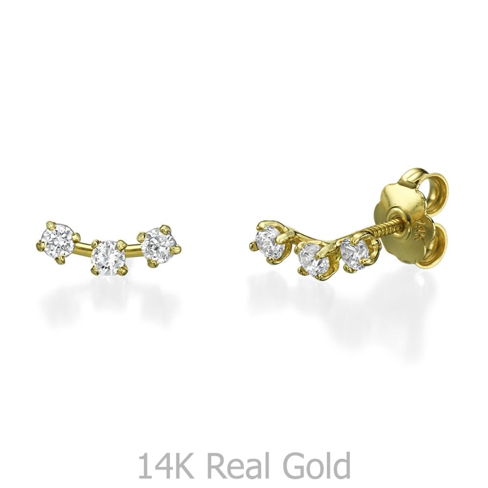 Women’s Gold Jewelry | 14K Yellow Gold Women's Earrings - Spotlights