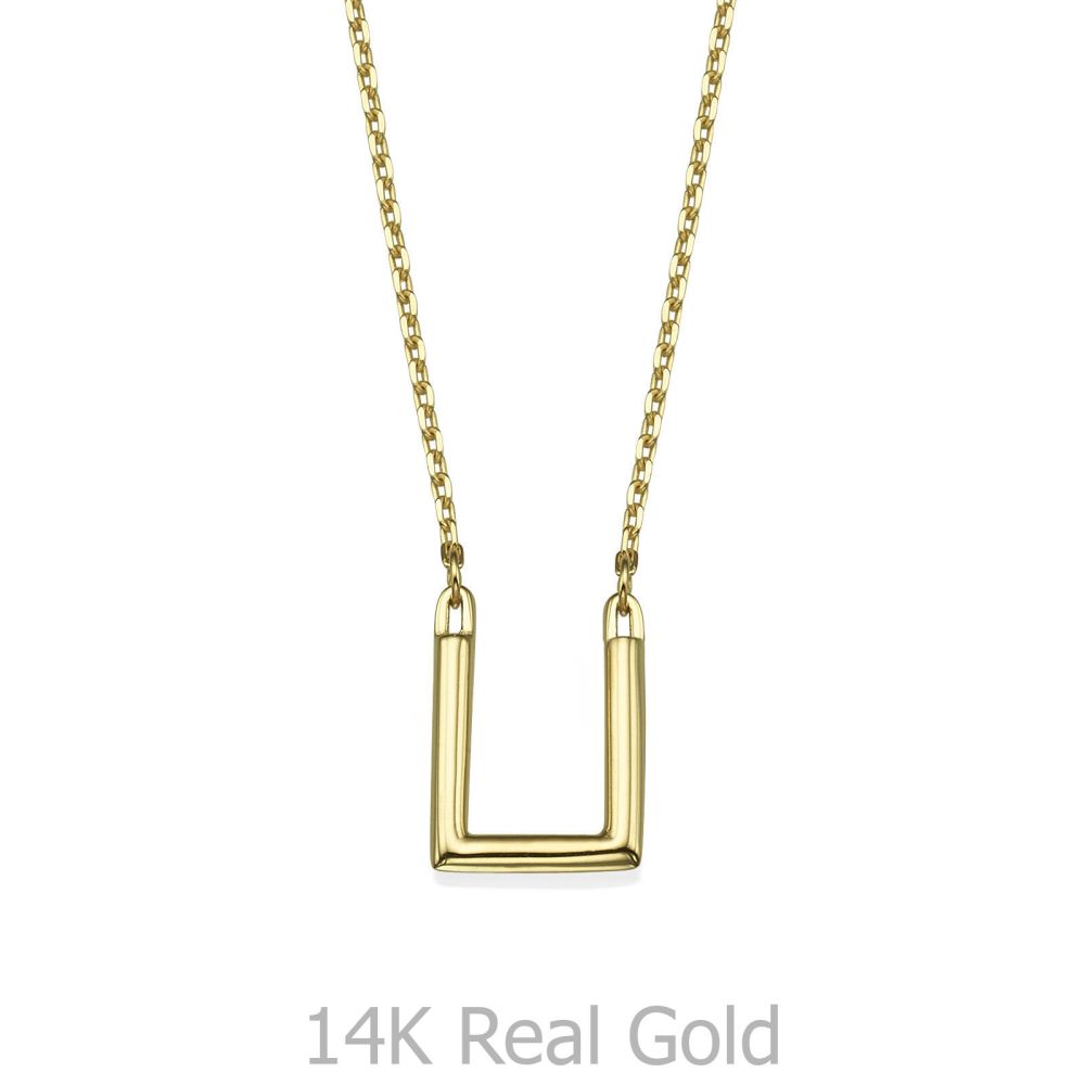 Women’s Gold Jewelry | Pendant and Necklace in 14K Yellow Gold - Golden Square