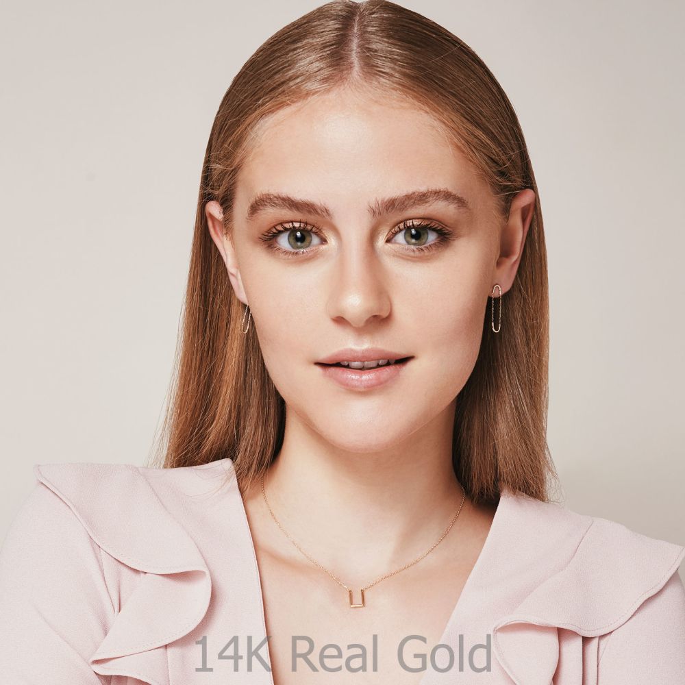 Women’s Gold Jewelry | Pendant and Necklace in 14K Yellow Gold - Golden Square