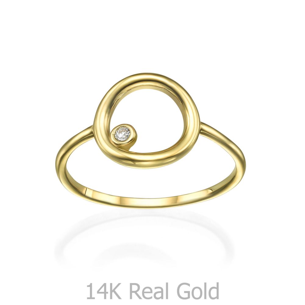 Women’s Gold Jewelry | Ring in 14K Yellow Gold - Circle