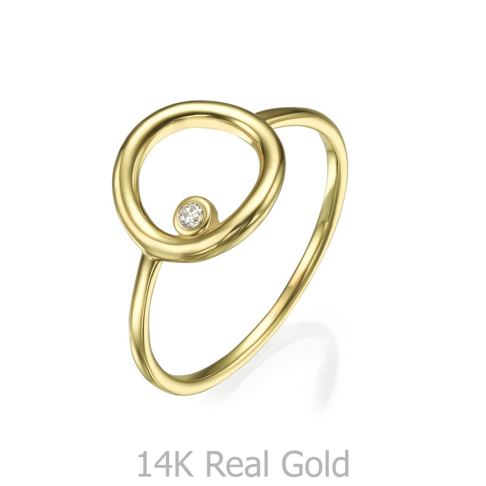 Women’s Gold Jewelry | Ring in 14K Yellow Gold - Circle