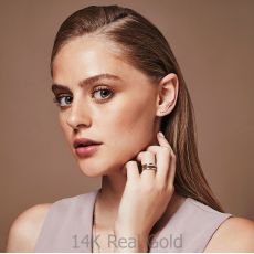 14K White Gold Women's Earrings - Cassiopeia