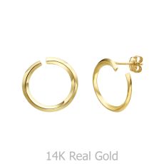14K Yellow Gold Women's Earrings - Sunrise