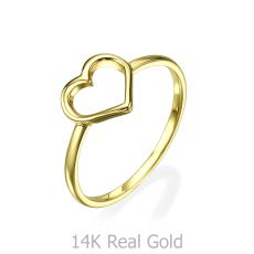 Ring in Yellow Gold - Heart