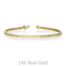 Diamond Tennis Bracelet in 14K Yellow Gold - Jennifer
