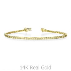 Diamond Tennis Bracelet in 14K Yellow Gold - Kate