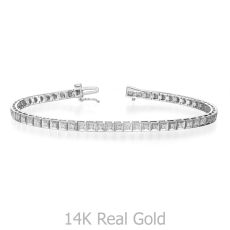 Diamond Tennis Bracelet in 14K White Gold - Jennifer