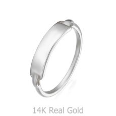14K White Gold Ring - Madrid Seal
