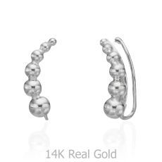 14K White Gold Women's Earrings - Andromeda