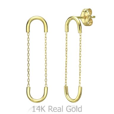 14K Yellow Gold Women's Earrings - Expander