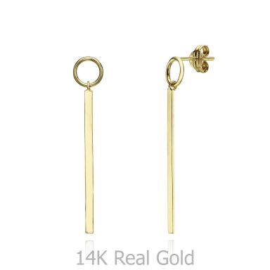 14K Yellow Gold Women's Earrings - Pendulum