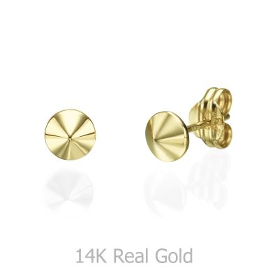 14K Yellow Gold Women's Earrings - Golden Point