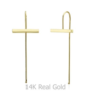 14K Yellow Gold Women's Earrings - Eva