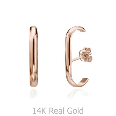 14K Rose Gold Women's Earrings - Sunshine
