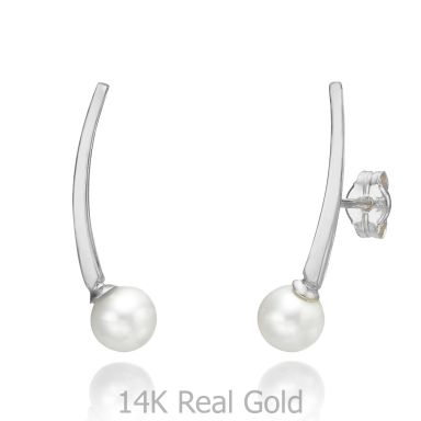 14K White Gold Women's Earrings - Eridanus