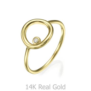 Ring in 14K Yellow Gold - Circle